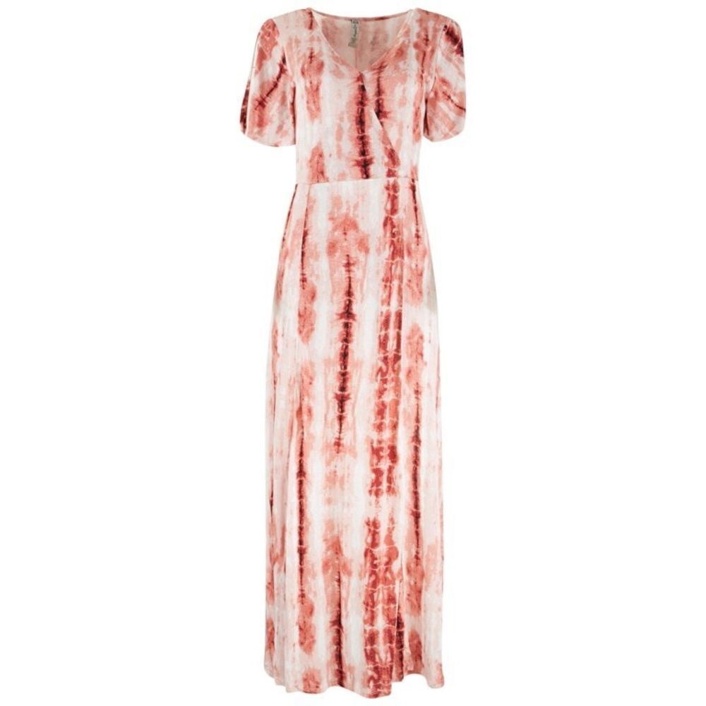 American Rag Women’s Misty Rose Tie Dye Split Hem Maxi Dress Size Small